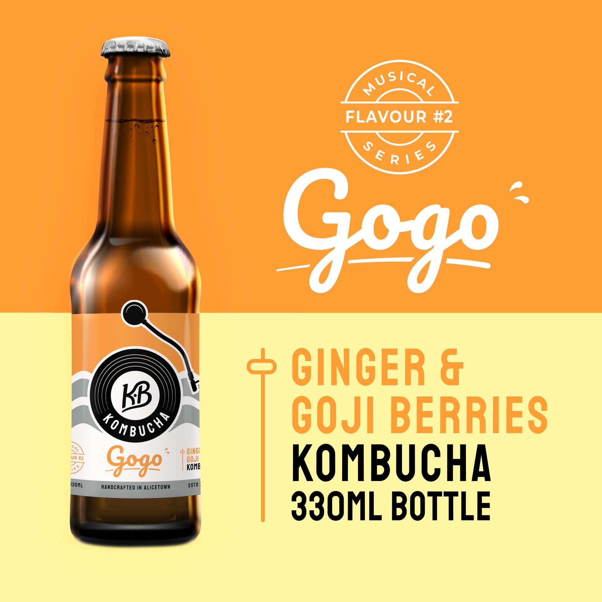 12 Pack of GOGO (Ginger & Goji Berry)  - 330mL
