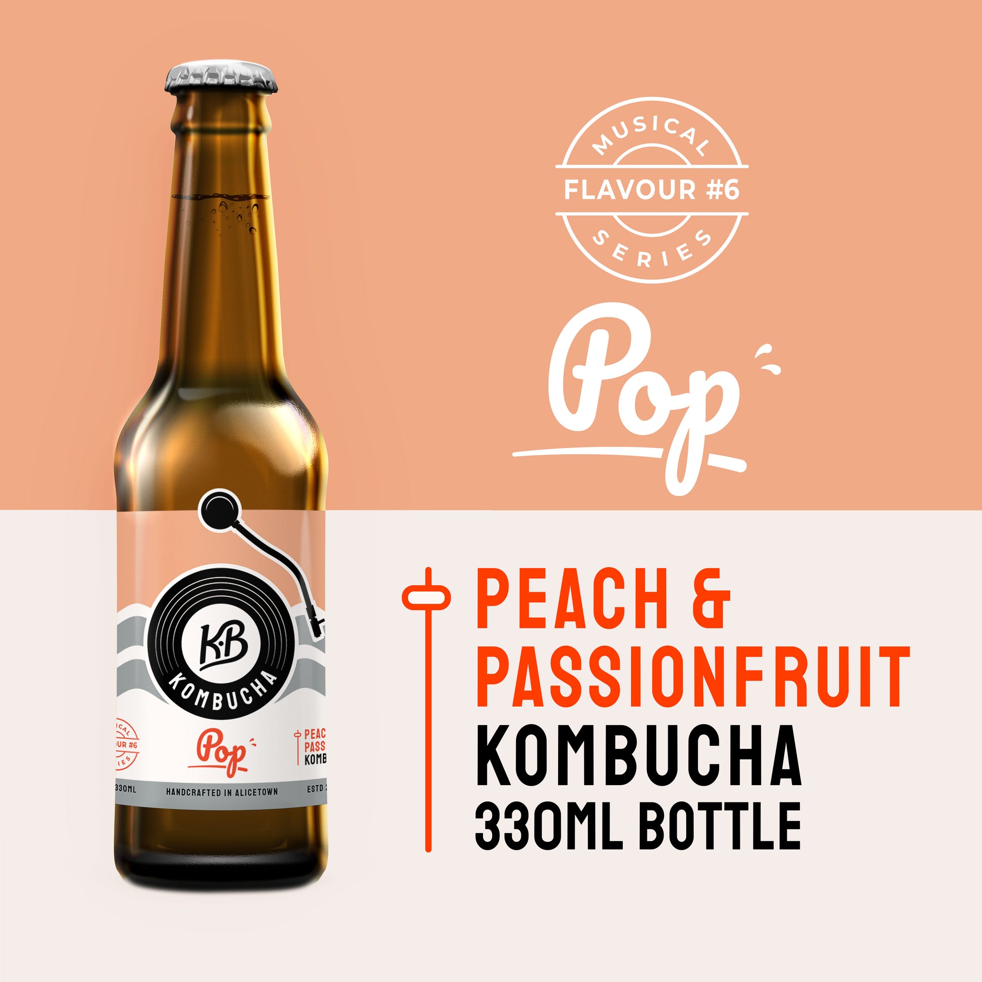 12 Pack of POP (Peach & Passionfruit 330mL)